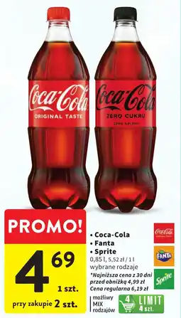 Intermarche Coca-Cola, Fanta, Sprite oferta