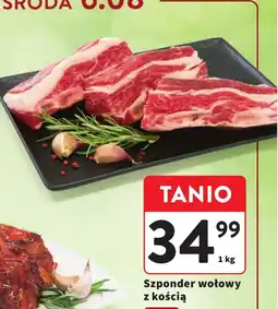 Intermarche Szponder wołowy z kością oferta