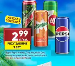 Avita Napój Pepsi, Mirinda, 7up, Mountain Dew oferta
