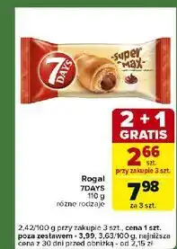 Carrefour Express Rogal z nadzieniem kakaowym 7 Days Super Max oferta