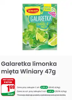 Dino Galaretka limonka mięta Winiary 47g oferta