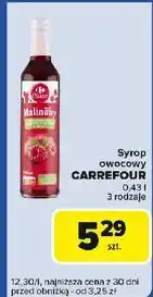 Carrefour Express Syrop malinowy Carrefour Classic oferta