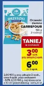 Carrefour Express Orzeszki ziemne prażone bez soli Carrefour oferta