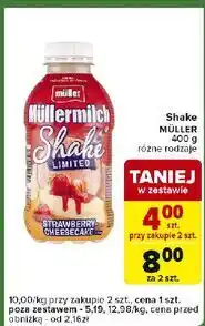 Carrefour Express Napój mleczny strawberry cheesecake Mullermilch Limited oferta