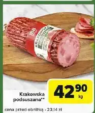 Carrefour Express Kiełbasa krakowska podsuszana Jbb Bałdyga oferta