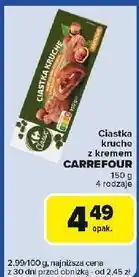 Carrefour Express Ciastka kruche z kremem kakaowo-orzechowym Carrefour Classic oferta