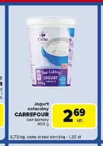 Carrefour Express Jogurt naturalny bez laktozy Carrefour Extra oferta