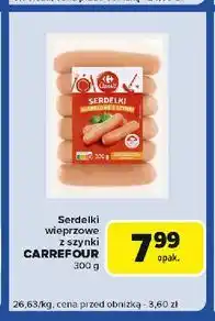 Carrefour Express Serdelki wieprzowe z szynki Carrefour Classic oferta