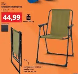 Lidl Krzesełko kempingowe Crivit oferta