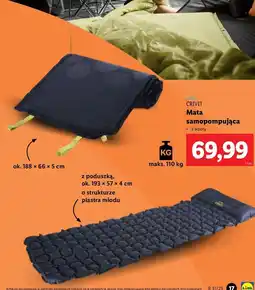Lidl Mata samopompująca sie Crivit oferta
