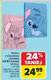 Carrefour Notes pluszowy a5/80k. stitch linie oferta