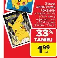 Carrefour Zeszyt a5/16 pokemon linia oferta