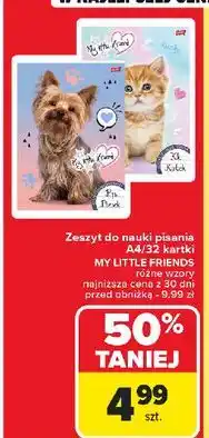 Carrefour Zeszyt a4 32 k. kratka Unipap oferta