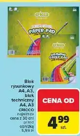 Carrefour Blok techniczny a4/10 Cricco oferta
