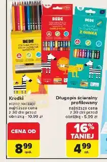Carrefour Kredki ołówkowe z gumką bebe Interdruk oferta
