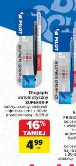 Carrefour Długopis supergrip czarny Pilot oferta