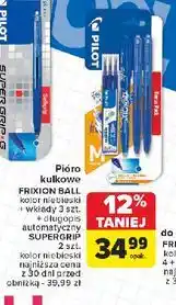 Carrefour Pióro kulkowe ball 07 + 3 wkłady długopisy super grip g Pilot Frixion oferta