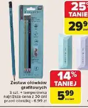 Carrefour Zestaw ołówków grafitowych + temperówka Interdruk oferta