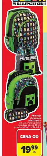 Carrefour Plecak minecraft zielony oferta