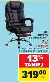 Carrefour Fotel biurowy felix czarny oferta