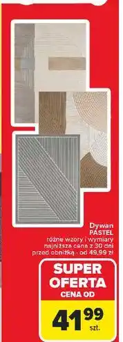 Carrefour Dywan pastel oferta
