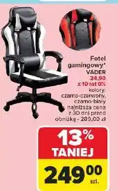 Carrefour Fotel vader czarno-czerwony oferta