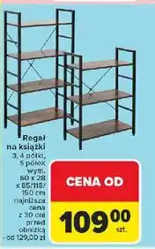 Carrefour Regał na książki 5 półek oferta