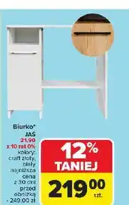 Carrefour Biurko jaś biały oferta