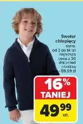 Carrefour Sweter chłopięcy oferta
