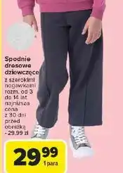 Carrefour Spodnie dresowe dziewczęce oferta