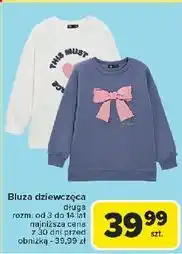 Carrefour Bluza dziewczęca 3-14 lat oferta