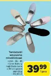 Carrefour Tenisówki wsuwane 36-41 oferta