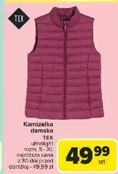 Carrefour Kamizelka damska pikowana s-xl Tex oferta