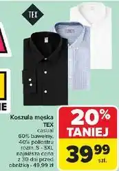Carrefour Koszula męska s-3xl Tex oferta