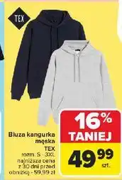 Carrefour Bluza męska kangurka rozm. s-3xl Tex oferta