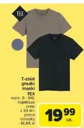 Carrefour T-shirt męski s-3xl Tex oferta