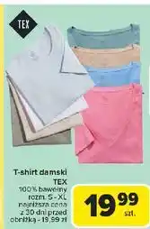 Carrefour T-shirt damski s-xl Tex oferta