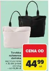 Carrefour Torebka damska nylonowa oferta
