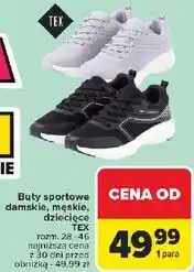 Carrefour Buty sportowe dziecięce 28-46 Tex oferta
