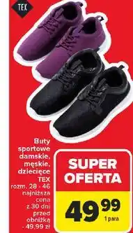 Carrefour Buty sportowe dziecięce Tex oferta