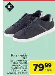 Carrefour Buty męskie 40-46 Tex oferta