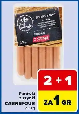 Carrefour Parówki z szynki Carrefour Targ Świeżości oferta