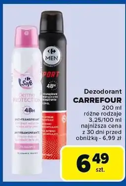 Carrefour Dezodorant dermo protection Carrefour Soft oferta