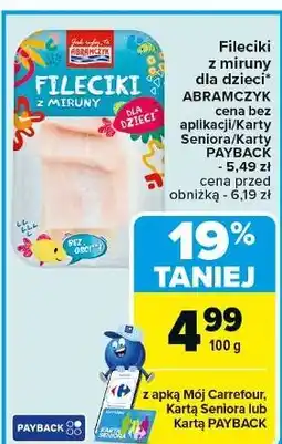 Carrefour Fileciki z miruny Abramczyk oferta