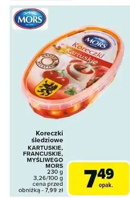 Carrefour Koreczki śledziowe myśliwego Mors Ryby oferta