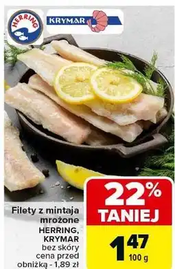 Carrefour Mintaj filet mrożony Herring oferta