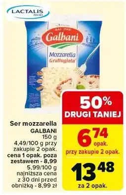 Carrefour Ser mozzarella wiórki Galbani oferta