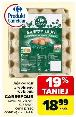 Carrefour Jaja z chowu na wolnym wybiegu Carrefour oferta
