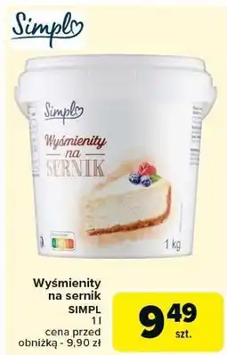 Carrefour Wyśmienity na sernik Simply V oferta