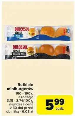 Carrefour Mini bułeczki brioszki Dulcesol oferta